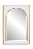 Crisanta Gloss White Arch Mirror thumbnail 1