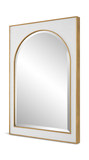 Crisanta Gloss White Arch Mirror thumbnail 4