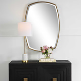Varenna Aged Gold Vanity Mirror thumbnail 9