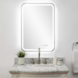 Crofton Lighted Nickel Vanity Mirror thumbnail 10