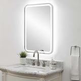 Crofton Lighted Nickel Vanity Mirror thumbnail 12