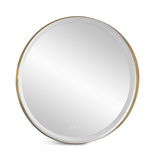 Crofton Lighted Brass Round Mirror thumbnail 8