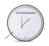 Crofton Lighted Brass Round Mirror thumbnail 10