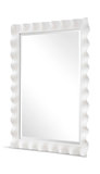 Haya White Scalloped Mirror thumbnail 3