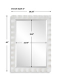 Haya White Scalloped Mirror thumbnail 2