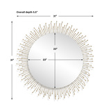 Aga Round Gold Mirror thumbnail 2