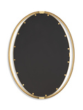 Rhodes Gold Oval Mirror thumbnail 6