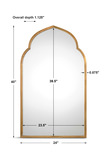 Kenitra Gold Arch Mirror thumbnail 3
