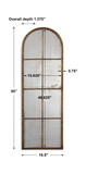 Amiel Arched Brown Mirror thumbnail 2
