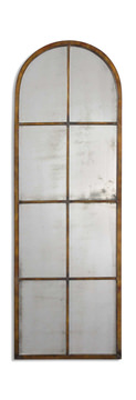 Amiel Arched Brown Mirror