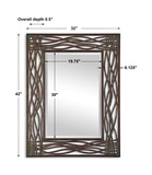 Dorigrass Brown Metal Mirror thumbnail 2