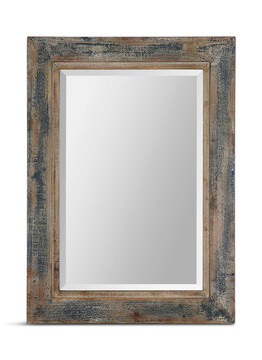 Bozeman Distressed Blue Mirror