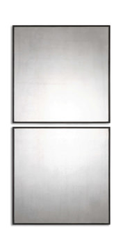 Matty Antiqued Square Mirrors Set/2