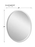 Frameless Vanity Oval Mirror thumbnail 2