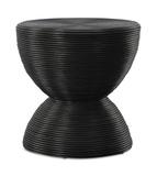 Bongo Black Rattan Side Table thumbnail 1