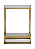 Musing Brushed Brass Accent Table thumbnail 1