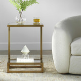 Musing Brushed Brass Accent Table thumbnail 6