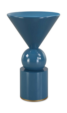 Trig Blue Accent Table