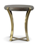 Unite Brass Leg Wood Side Table thumbnail 5