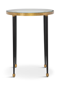 Stiletto Antique Gold Side Table