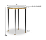 Stiletto Antique Gold Side Table thumbnail 3
