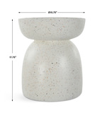 Inhale Cast White Accent Table thumbnail 4