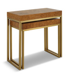 Burl-esque Wooden Nesting Tables Set/2 thumbnail 5