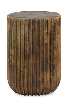 Peaks And Valleys Gold Accent Table