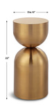 Golden Vessel Modern Accent Table thumbnail 4