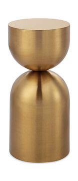 Golden Vessel Modern Accent Table