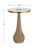 Terra Brass Accent Table thumbnail 4