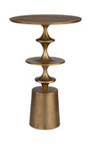 Flight Brass Accent Table thumbnail 1