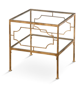 Genell Gold Cube Table