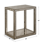Julie Mirrored End Table thumbnail 4