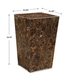 Poe Marble Accent Table thumbnail 2