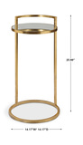 Cailin Gold Accent Table thumbnail 3