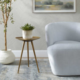 Lily Pad Antique Brass Accent Table thumbnail 6