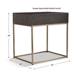 Armistead Walnut Side Table thumbnail 4