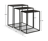 Coreene Iron Nesting Tables Set/3 thumbnail 3