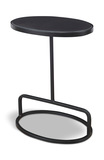 Jessenia Black Marble Accent Table thumbnail 1