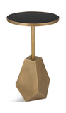 Comet Geometric Bronze Accent Table thumbnail 1