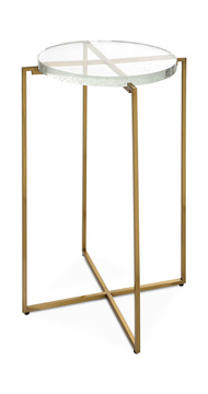 Star-crossed Glass Accent Table