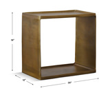 Derwent Antique Brass Side Table thumbnail 4