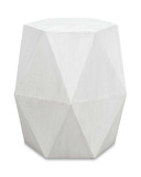 Volker White Geometric Accent Table thumbnail 1