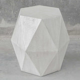 Volker White Geometric Accent Table thumbnail 5