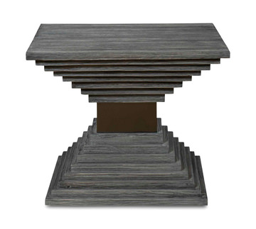 Andes Wooden Geometric Accent Table
