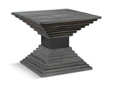 Andes Wooden Geometric Accent Table thumbnail 4