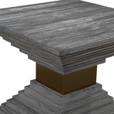 Andes Wooden Geometric Accent Table thumbnail 2