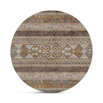 Juniper Chocolate Area Rug - 8′0″ Round