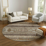 Juniper Chocolate Area Rug - 8′0″ Round thumbnail 2
